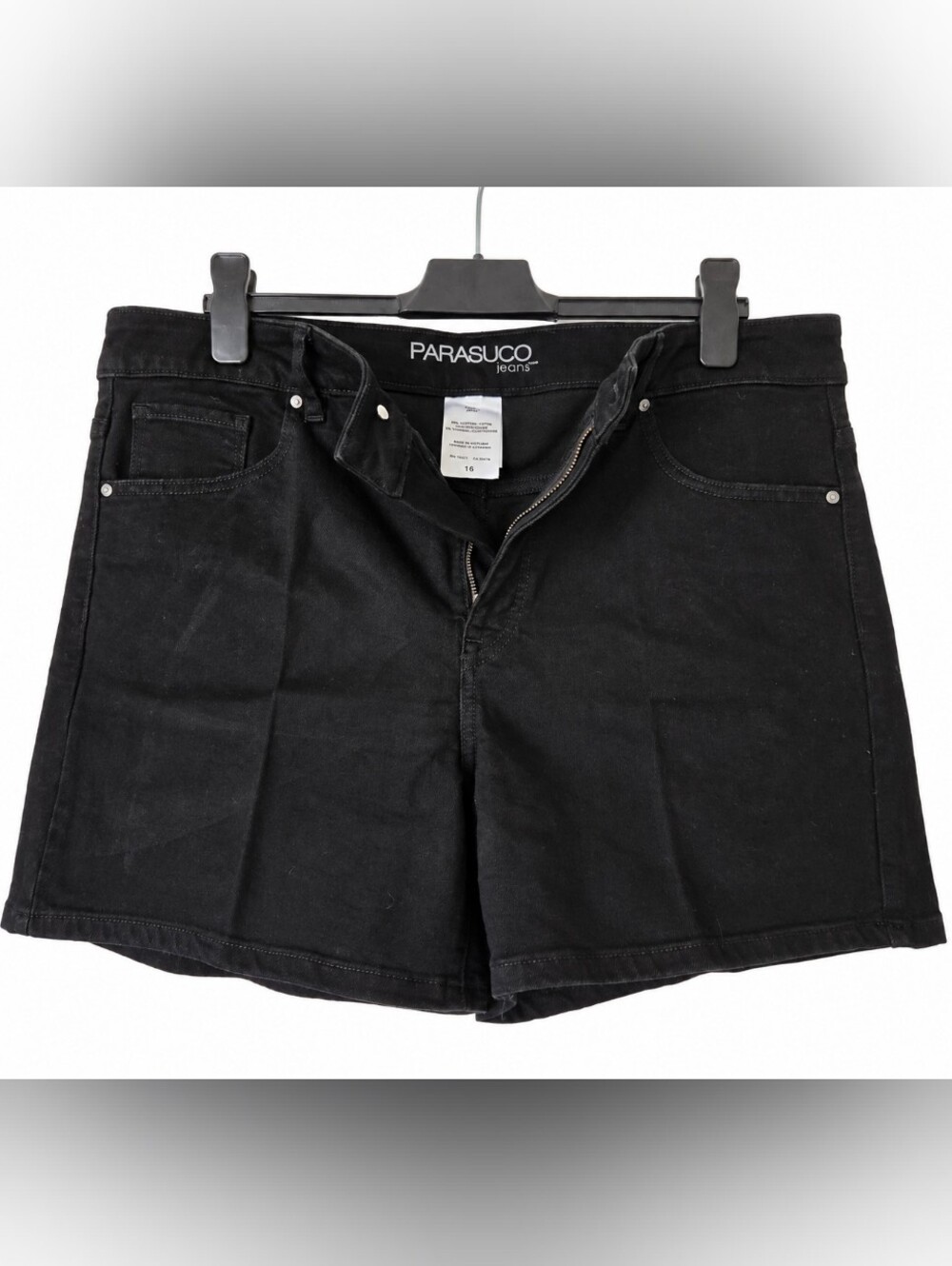 Parasuco Women's Black Denim Shorts